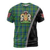 Personalized Clan Campbell of Breadalbane Ancient Tartan Shirt with Scotland Coat of Arms & Custom Name IB71